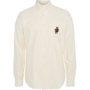 Ralph Lauren Heren overhemd lange mouw beige (Maat: M)