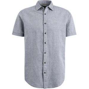 PME Legend Overhemd korte mouw grijs (Maat: L) - Effen
