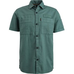 PME Legend Overhemd korte mouw groen (Maat: 3XL) - Effen