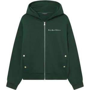 Don't waste culture Vest groen (Maat: XL) - Effen - Halslijn: Capuchon,