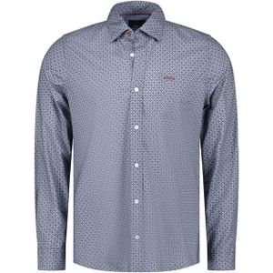NZA - Blauw - Katoenen Stretch Overhemd