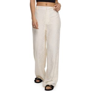 Alix The Label Ladies woven burn out jacquard pants ecru (Maat: XL)