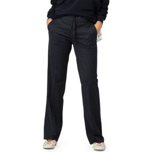 Toni Jenny Wide Leg dames broek blauw (Maat: 38) - Streep