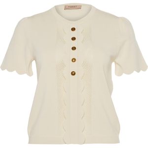 Twinset Trui ecru (Maat: L) - Halslijn: Ronde hals,