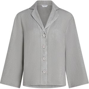 Penn & Ink N.Y. Blouse grijs (Maat: 40) - Effen - Halslijn: Revers,