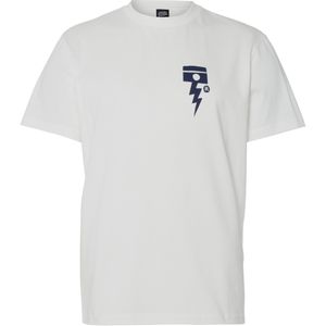 Deus T-shirt wit (Maat: M) - Tekst - Halslijn: Ronde hals,