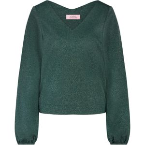 Studio Anneloes Dames blouse groen (Maat: XS) - Halslijn: V-hals,