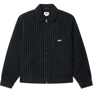 Obey Heren jas blauw (Maat: M)