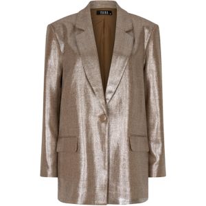 Ibana Dames blazer goud (Maat: 40) - Metallic