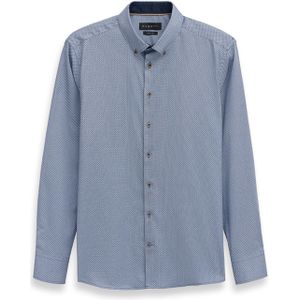 bugatti - Chemise à manches longues - Blauw grijs - Katoen