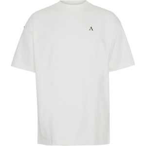 Aeden Heren t-shirt ecru (Maat: L) - Fotoprint - Halslijn: Ronde hals,
