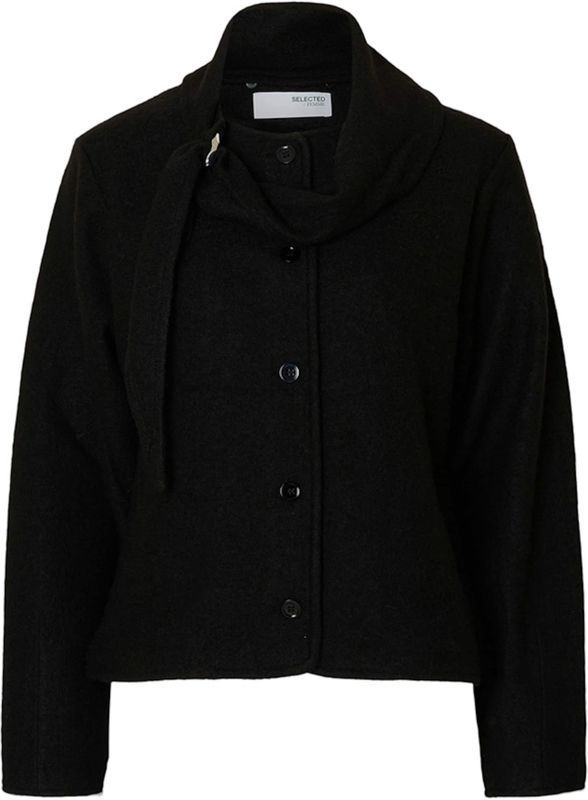 Wol Jack - Korte Wollen Jas - Metalen Gesp - Regular-fit