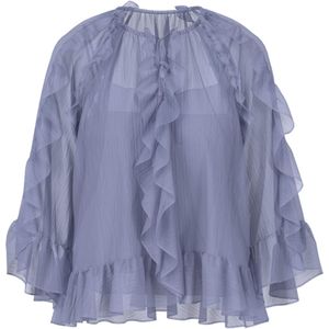 Marc Cain Blouse paars (Maat: 38) - Halslijn: Ronde hals,