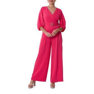 Rinascimento Jumpsuit roze (Maat: XL) - Effen - Halslijn: V-hals,