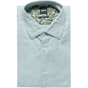 Boss Menswear Overhemd lange mouw groen (Maat: 43) - Effen