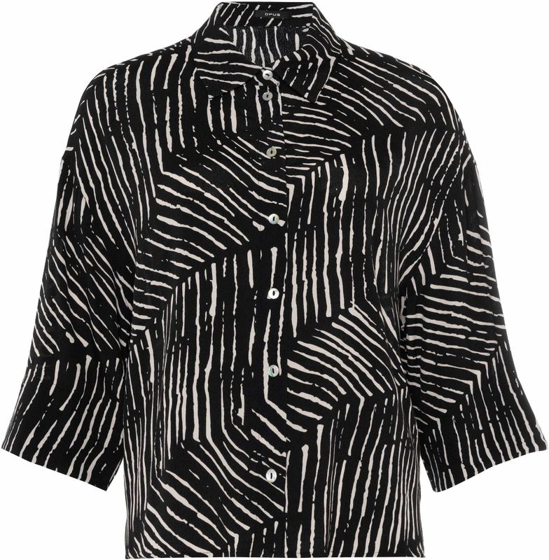 OPUS - Fiana - Blouse - Palm Leaves