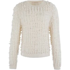 Moscow Dames trui ecru (Maat: XL) - Effen - Halslijn: Ronde hals,