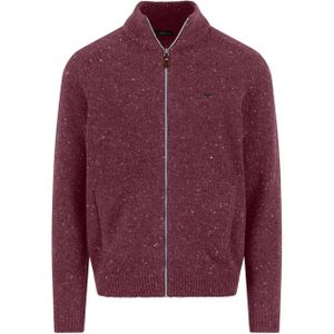 Fynch-Hatton Vest bordeaux (Maat: S) - Mélange - Halslijn: Opstaande kraag,