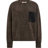 Mos Mosh - MMAlila Mohair Knit - Trui - Bruin