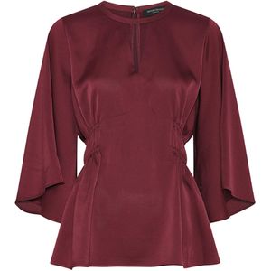 Bruuns Bazaar - Acacia BBVenila - Blouse - Rood - Vleermuismouwen