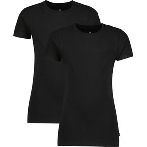 Vingino T-shirt zwart (Maat: 104) - Effen - Halslijn: Ronde hals,