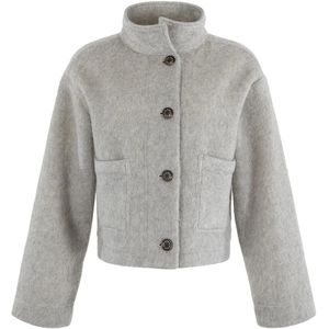 Moscow Dames jas grijs (Maat: M) - Effen