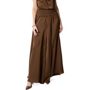 Bolina Island dames broek bruin (Maat: S) - Effen