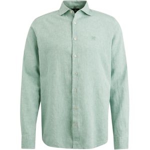 Vanguard Overhemd lange mouw groen (Maat: M) - Mélange