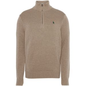 Ralph Lauren Trui met rits met rits bruin (Maat: XL) - Halslijn: Opstaande kraag met rits,