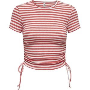 Only Top roze (Maat: XL) - Streep - Halslijn: Ronde hals,