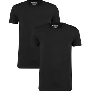 Garage T-shirt zwart (Maat: M) - Effen - Halslijn: Ronde hals,
