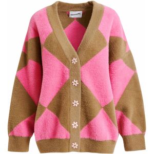 Essentiel Antwerp Dames vest beige (Maat: M) - Colorblocking - Halslijn: V-hals,