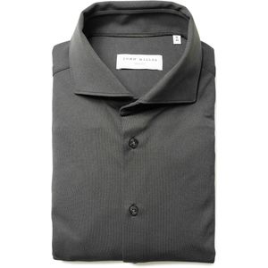 John Miller Heren overhemd lange mouw groen (Maat: 39) - Effen