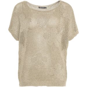 Geisha Trui goud (Maat: M) - Halslijn: Ronde hals,