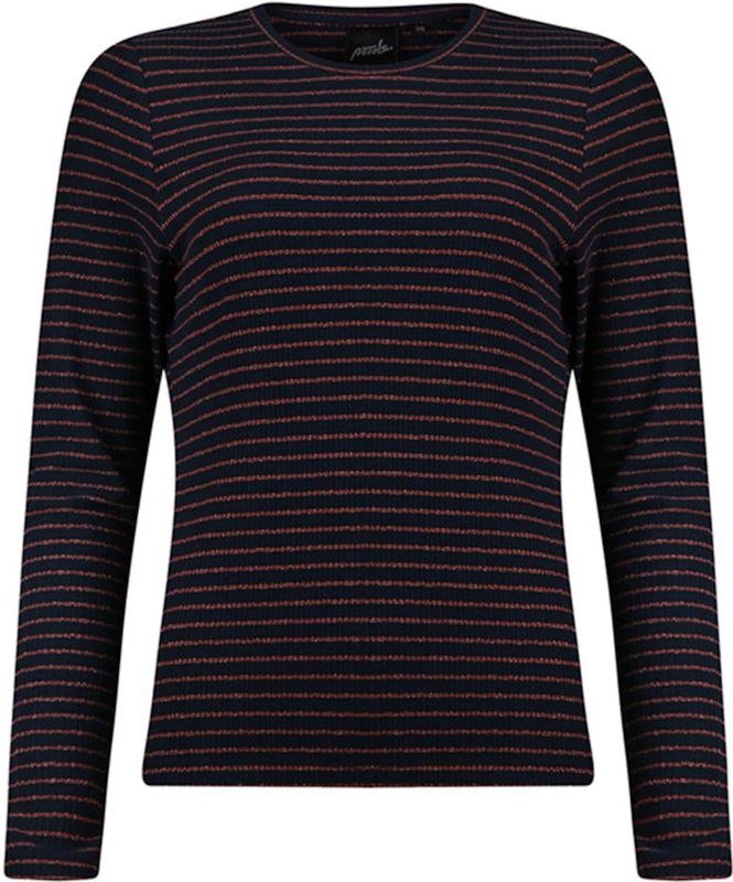 Poools - T-Shirt 533163-P793 - Gestreept T-shirt - Dames