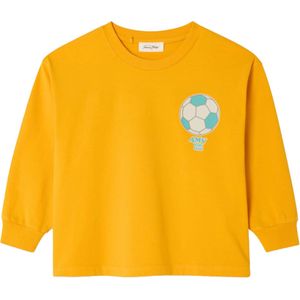 American Vintage Uniseks longsleeve oranje (Maat: 146) - Halslijn: Ronde hals,