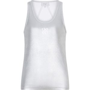 Dante6 Top zilver (Maat: M) - Halslijn: Ronde hals,