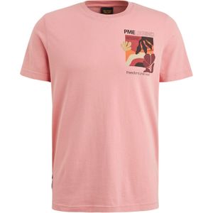 PME Legend T-shirt roze (Maat: M) - Fotoprint - Halslijn: Ronde hals,