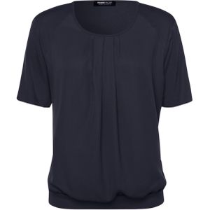 Frank Walder T-shirt blauw (Maat: 44) - Effen - Halslijn: Ronde hals,