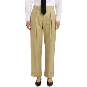 Geplooide Tapered Fit Broek