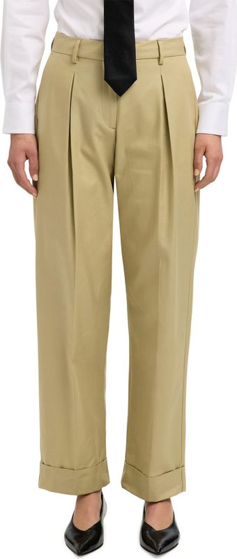 Geplooide Tapered Fit Broek