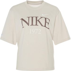 Nike T-shirt ecru (Maat: S) - Logo - Halslijn: Ronde hals,