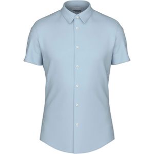 Drykorn Overhemd korte mouw blauw (Maat: M) - Effen