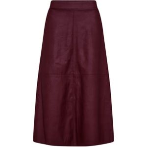 FREEQUENT - FQHARLEY-SKIRT - A-lijnrok - Donkerrood