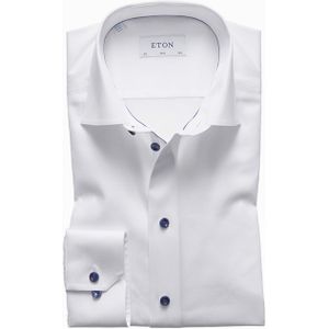 ETON Overhemd lange mouw wit (Maat: 41) - Effen