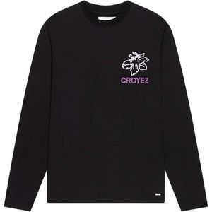 Croyez homme Heren longsleeve zwart (Maat: XL) - Fotoprint - Halslijn: Ronde hals,