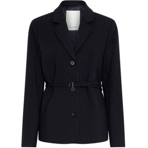 Moss Copenhagen Dames blazer blauw (Maat: L) - Effen
