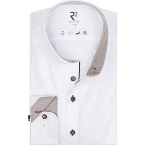 R2 Amsterdam - Overhemd - Wit - Lange Mouw