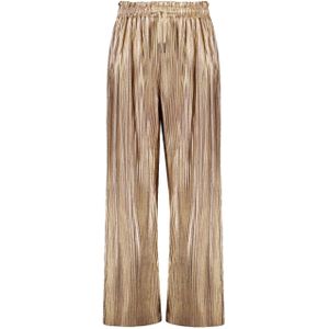 Like Flo metallic plisse pants broek goud (Maat: 134)