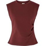 Y.A.S. Dames top bordeaux (Maat: M) - Effen - Halslijn: Ronde hals,